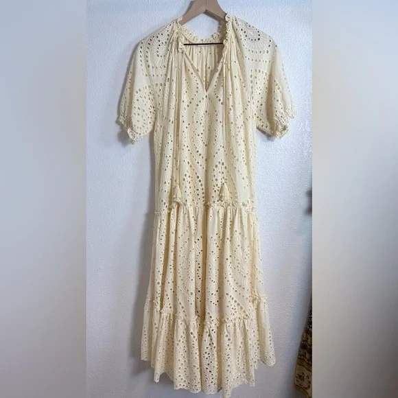 Spell & The Gypsy Collective Fairytale Anglaise Eyelet Gown S - Picture 12 of 15